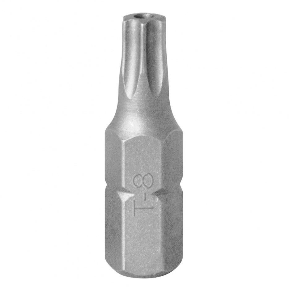 Вставка (бита) торцевая 1/4", Torx, T8, L = 25, с отверстием KING TONY 102508U